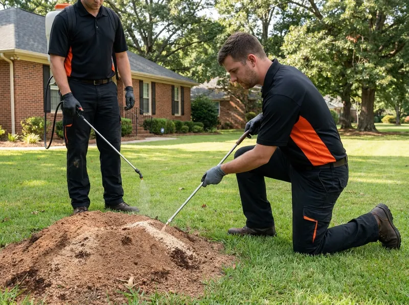 Fire Ant Mound Suppression and Turf Care in Greenville, sc
